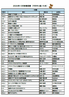 楠交流会館図書室　10月のお知らせ