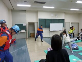 お泊り防災in楠